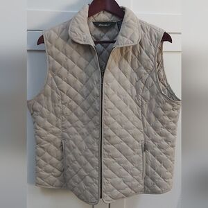 Eddie Bauer quilted goose down vest